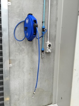 Hose Reel With Outlet