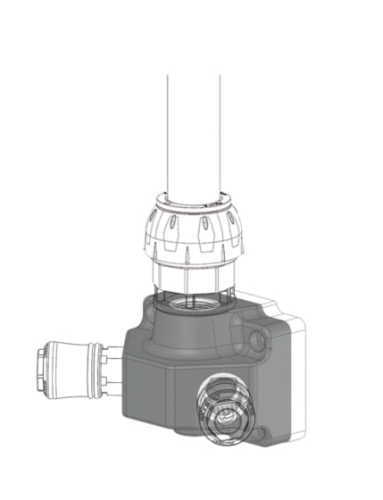 Terminal block, 1/2" inlet, 2 x 1/2" outlet 