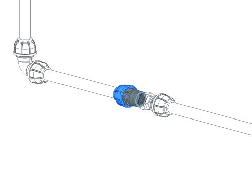 Female threaded connector, 25 x 3/4"