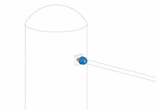 Male threaded connector, 50 x 1 1/2"