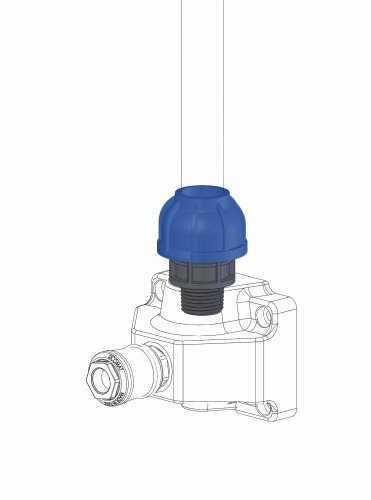 Male threaded connector, 25 x 1"