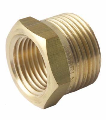 Reducing bush, brass 3/4" - 1/2"