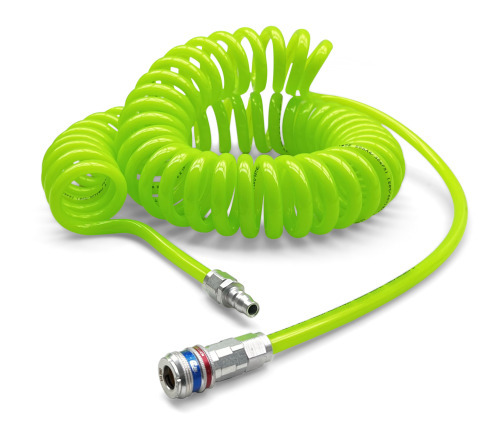 Spiral hose, HI-VIS, 6.5 x 10mm x 4m, 315 series eSafe