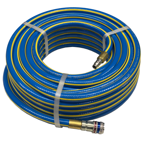 PVC Air Hose, 10mm (3/8"), 20m Fitted 315 Series (Nitto Style), eSafe