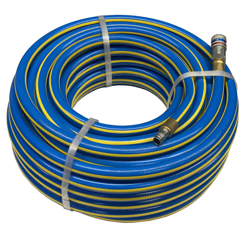 PVC Air Hose, 12mm (1/2"), 10m Fitted 410 Series HI-FLOW, eSafe