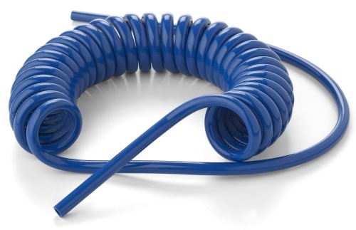 PUR Hose, Spiral 5 x 8mm, 2m service length, 2.5m total length