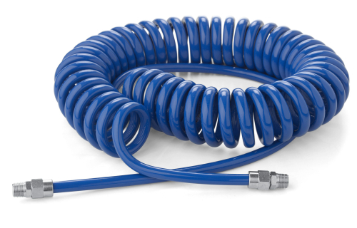 Spiral hose, 11 x 16mm x 6m, with 1/2" BSPM threads