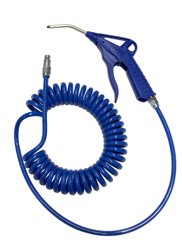 Spiral hose & blowgun kit, 5 x 8mm x 4m service length, 315 s/line nipple