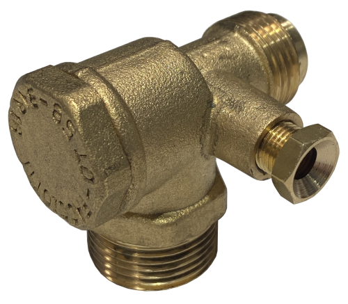 Non return valve assembly, 3/4" x 1/2" flat face