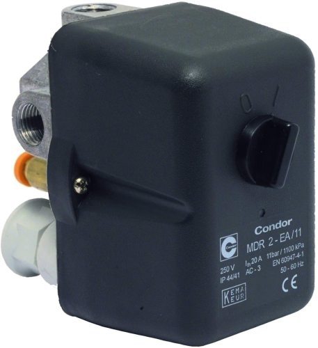 Pressure switch, 240V, Condor MDR2, 4 port