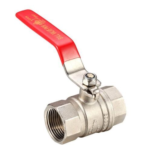 Ball Valve, Full Bore, Brass, F/F, 1/4"