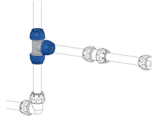 MQ Tee equal, 22mm