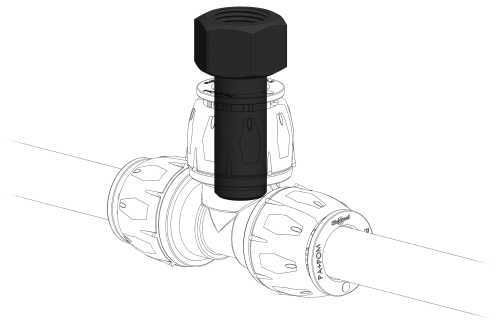 MQ Threaded adaptor, 22mm spigot x 1/2" female