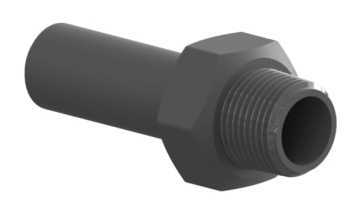 MQ Threaded adaptor, 22mm spigot x 1/2" male