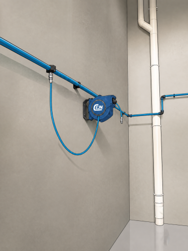 Pipe Installation with Hose Reel