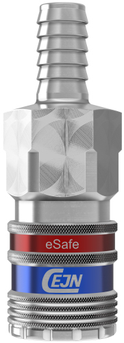 Coupling, 326 series SS, (eSafe), 10mm hose (3/8"), (FDA)