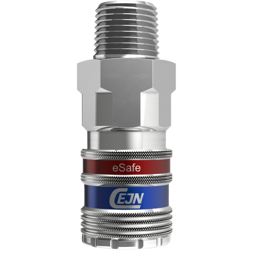 Coupling, 326 series SS, (eSafe), 3/8" BSPM, (FDA)