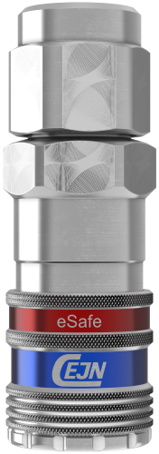 Coupling, 326 series SS, (eSafe), streamline, 9.5 x 13.5mm, (FDA)