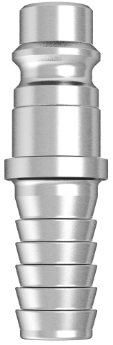 Nipple, 326 series SS, (eSafe), 10.0mm hose (3/8"), (FDA)
