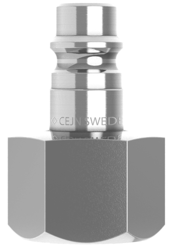 Nipple, 326 series SS, 1/2" BSPF, (FDA)