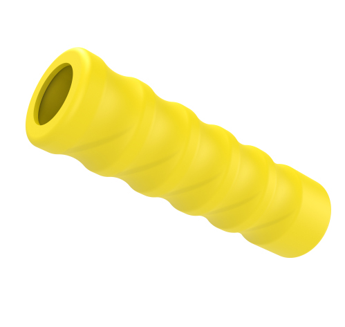 Hose guard, yellow, rubber, 19mm x 27mm