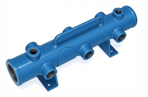 Air pig, 6 port, bare