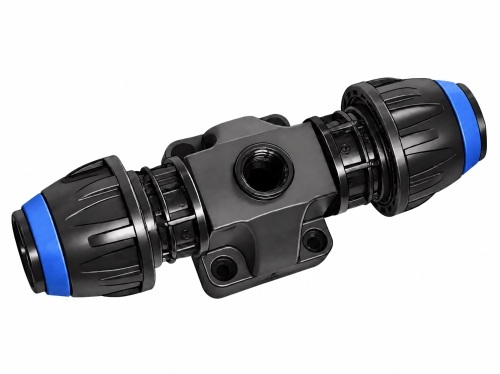 Terminal block assy (SM), 3/8" single outlet, 25mm inlet & outlet (no coupling)