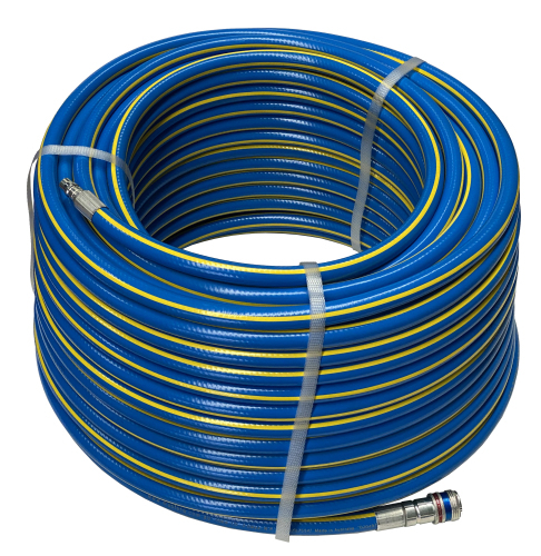 PVC Air Hose, 10mm (3/8"), 70m Fitted 315 Series (Nitto Style), eSafe
