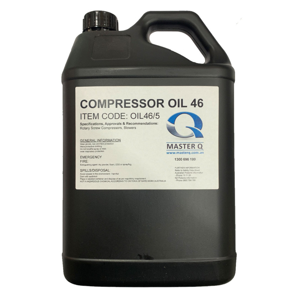 COMPRESSOR 100 oil, 5 litre container - Master Q Pty Ltd
